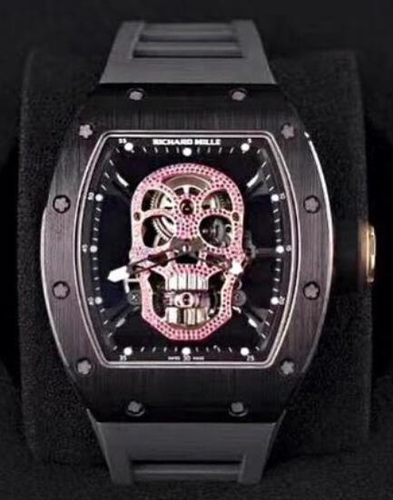 Richard Mille RM 52-01 Red Diamonds Skull Tourbillon Replica Watch